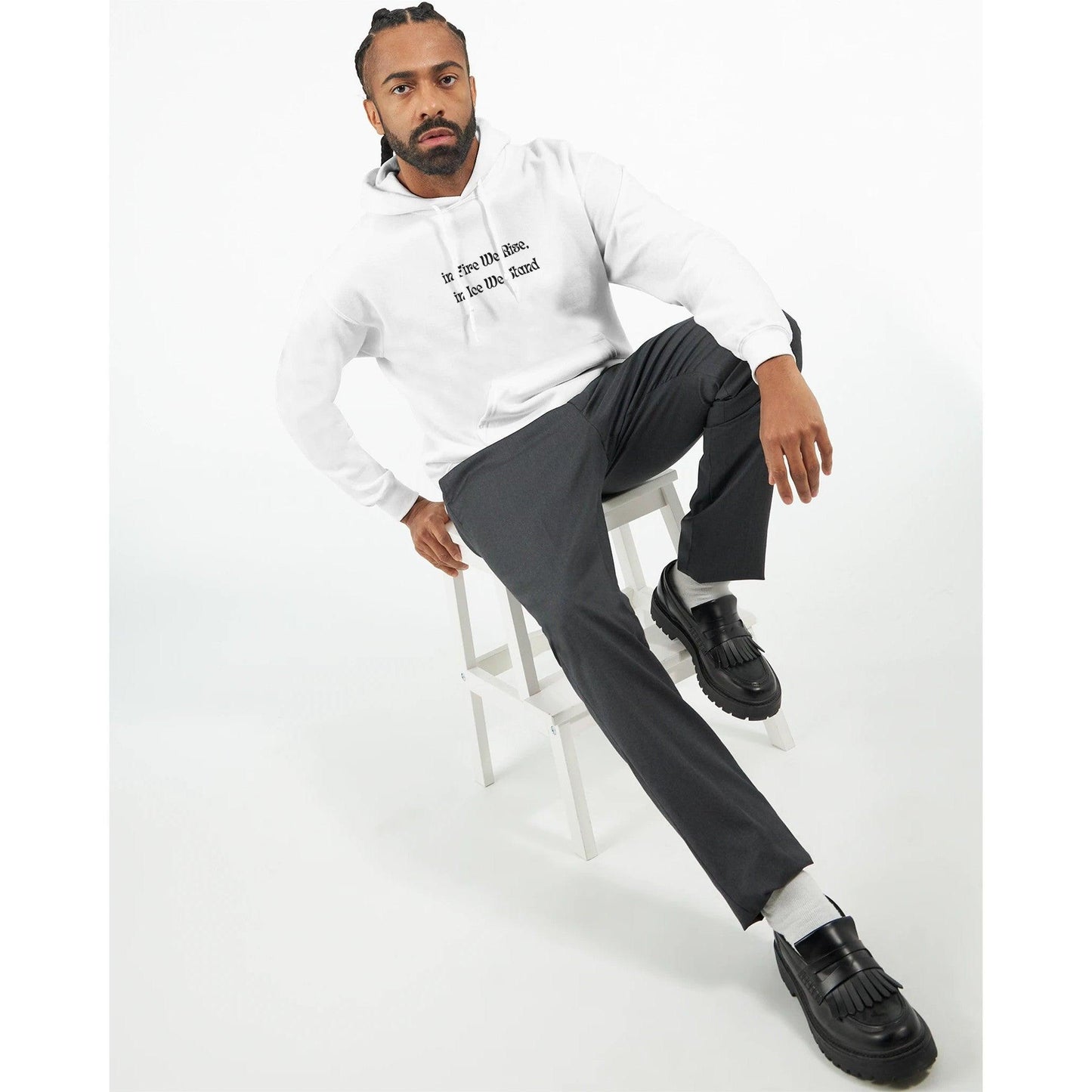 Classic Unisex Pullover Hoodie | Gildan® 18500 White - Clorbad