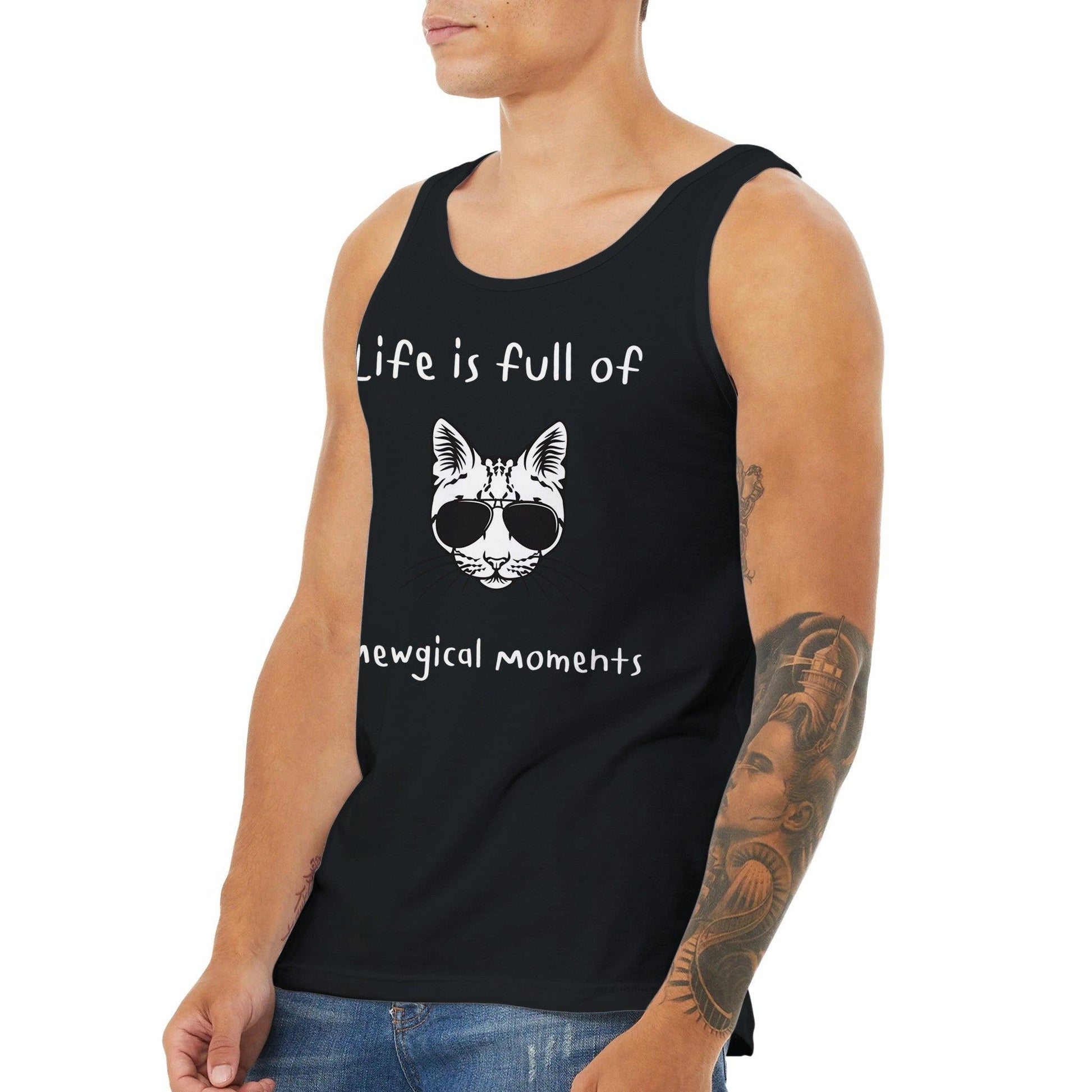 Premium Unisex Tank Top for cat lovers - Clorbad