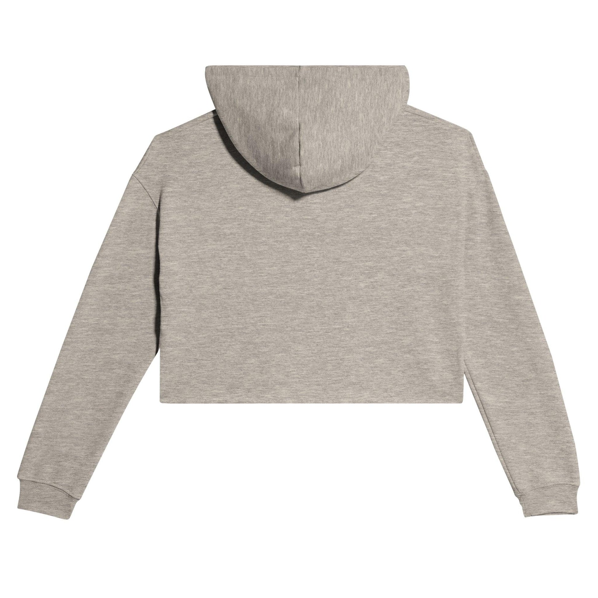 Women's Cropped Hoodie | Bella + Canvas 7502 White - Clorbad