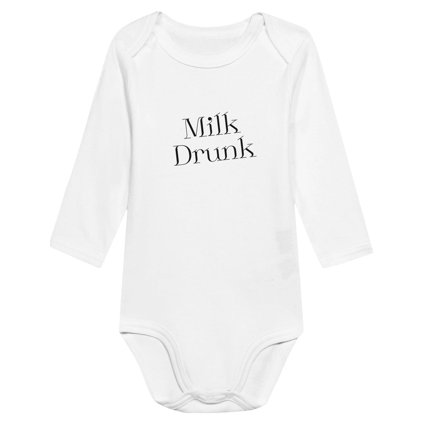 Classic Baby Long Sleeve Bodysuit White - Clorbad