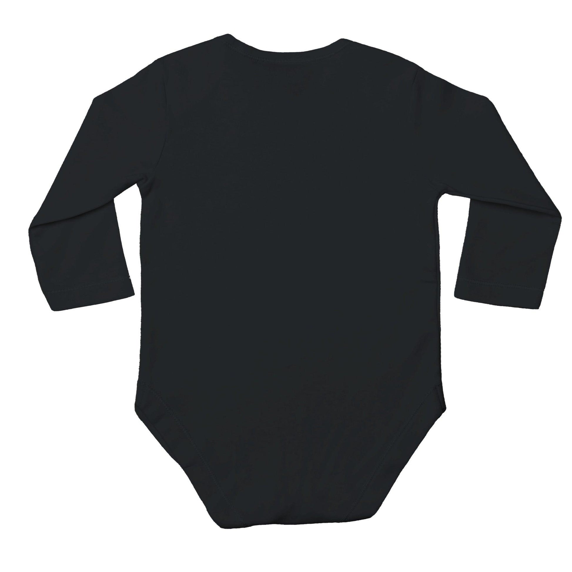 Classic Baby Long Sleeve Bodysuit Black - Clorbad