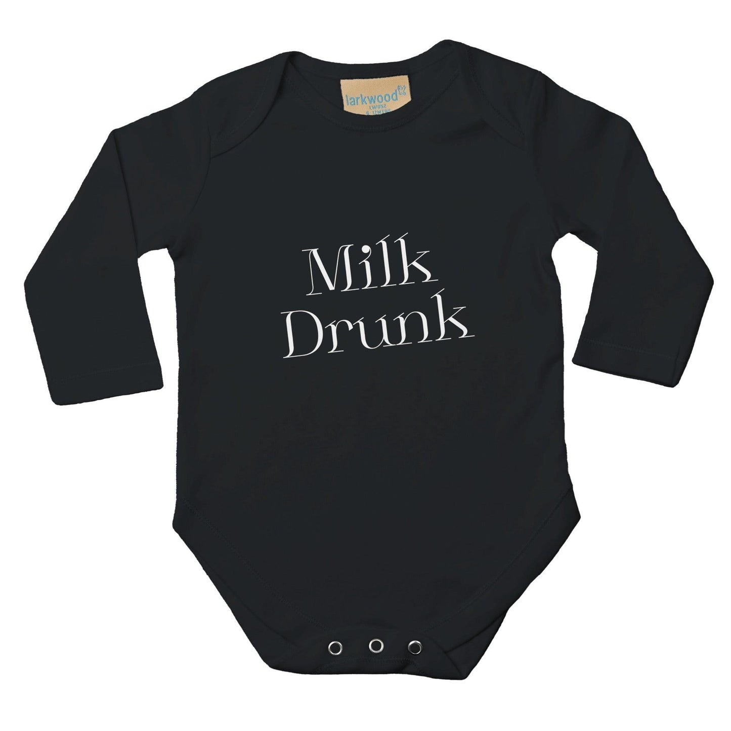 Classic Baby Long Sleeve Bodysuit Black - Clorbad