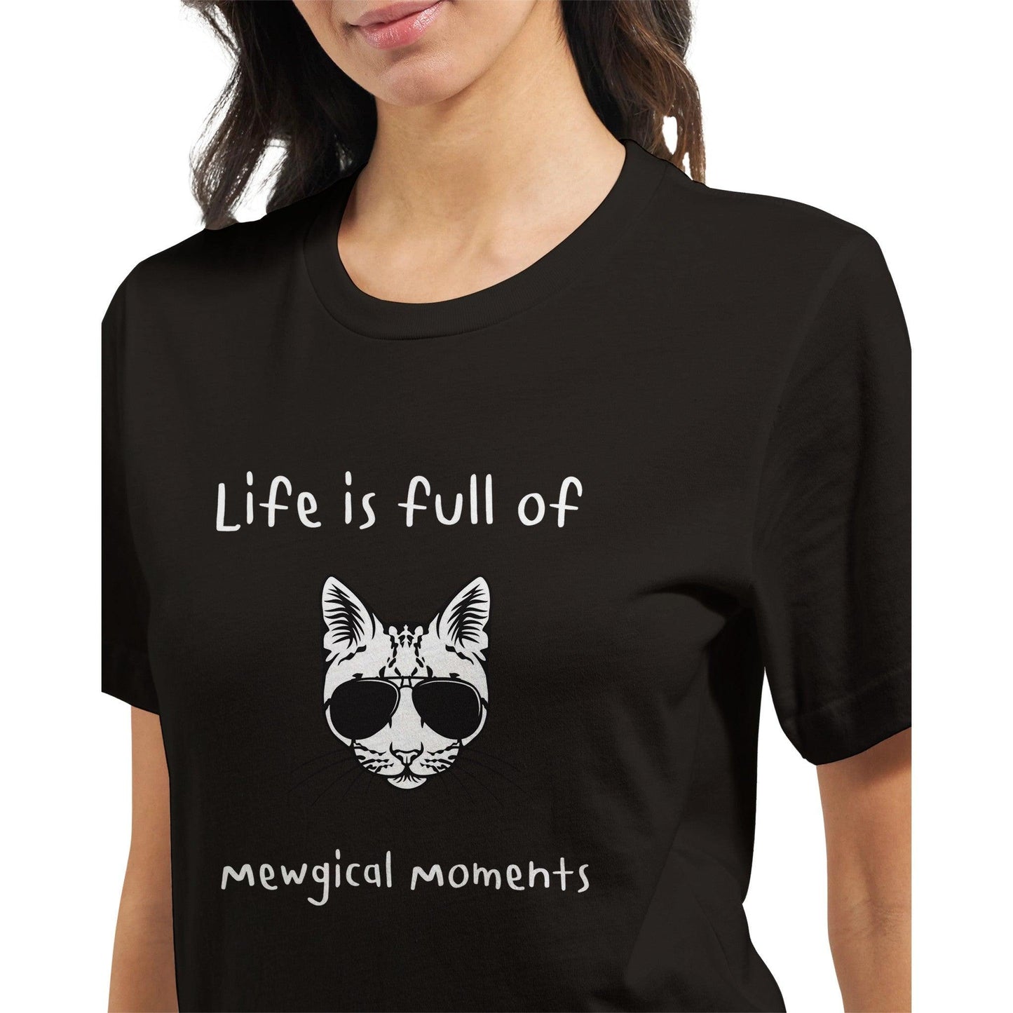 Premium Unisex Crewneck T-shirt for cat lovers - Clorbad