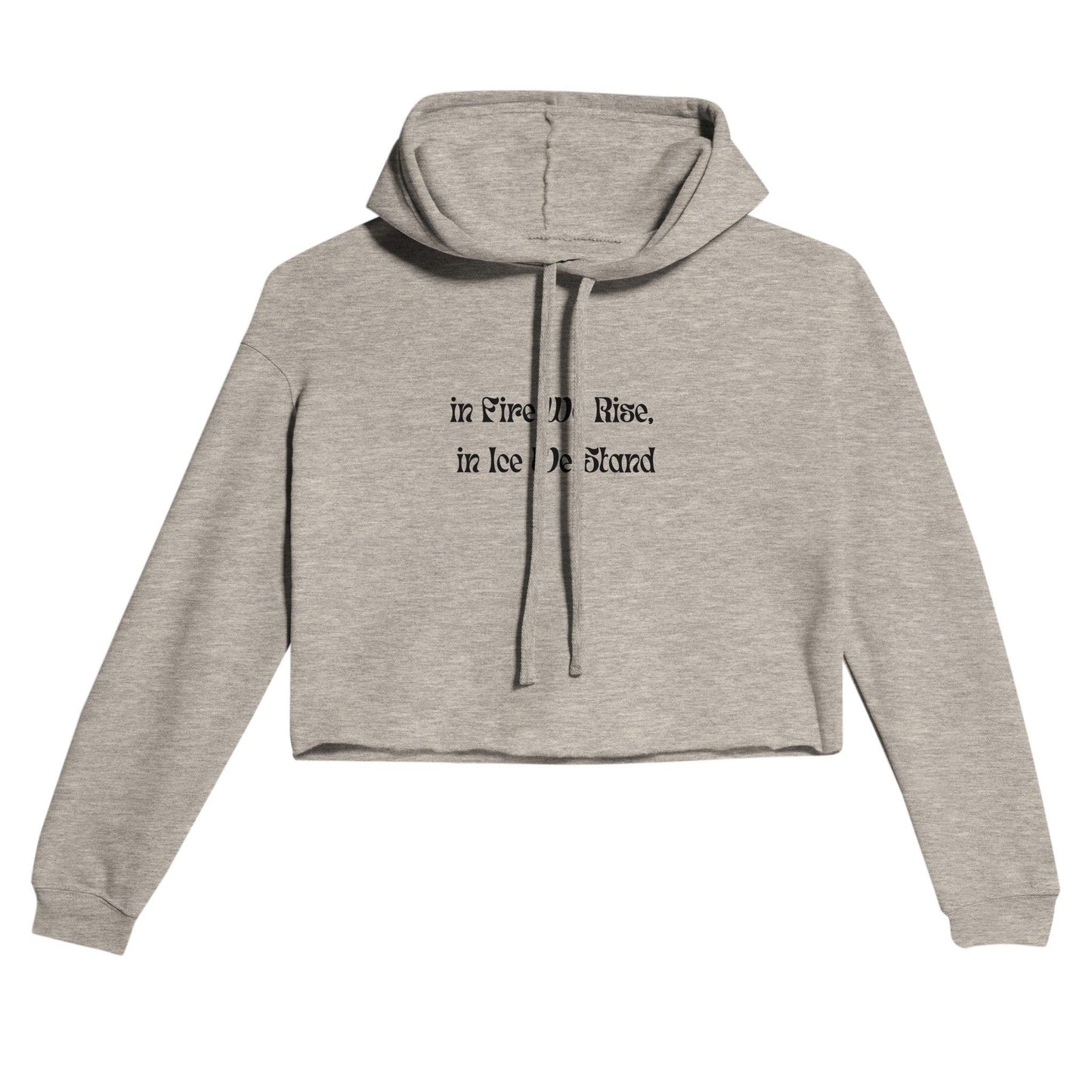 Women's Cropped Hoodie | Bella + Canvas 7502 White - Clorbad