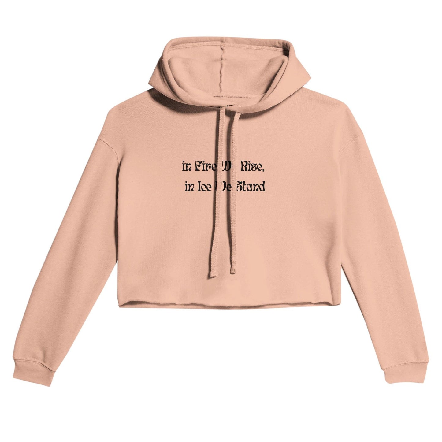 Women's Cropped Hoodie | Bella + Canvas 7502 White - Clorbad