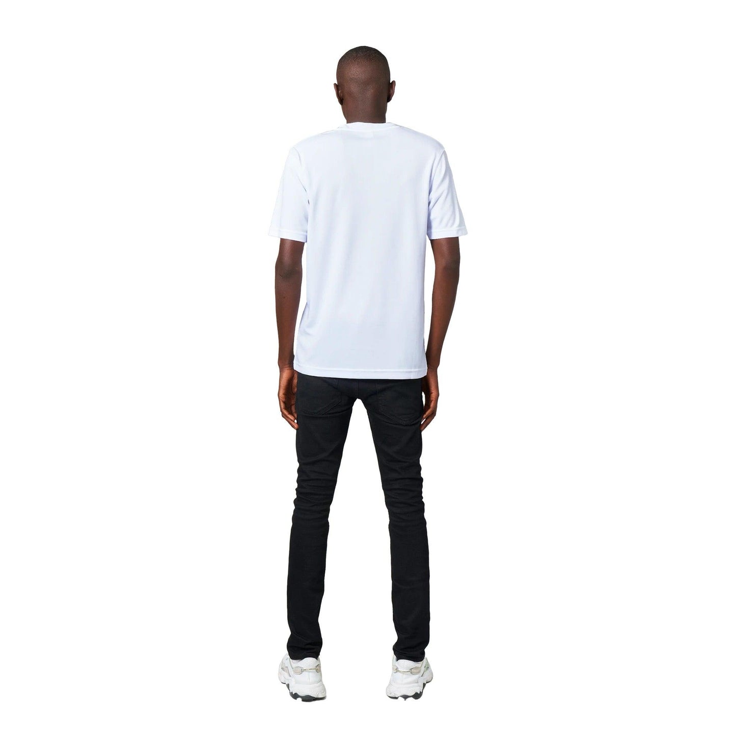 Polycotton Unisex Crewneck T-shirt White - Clorbad