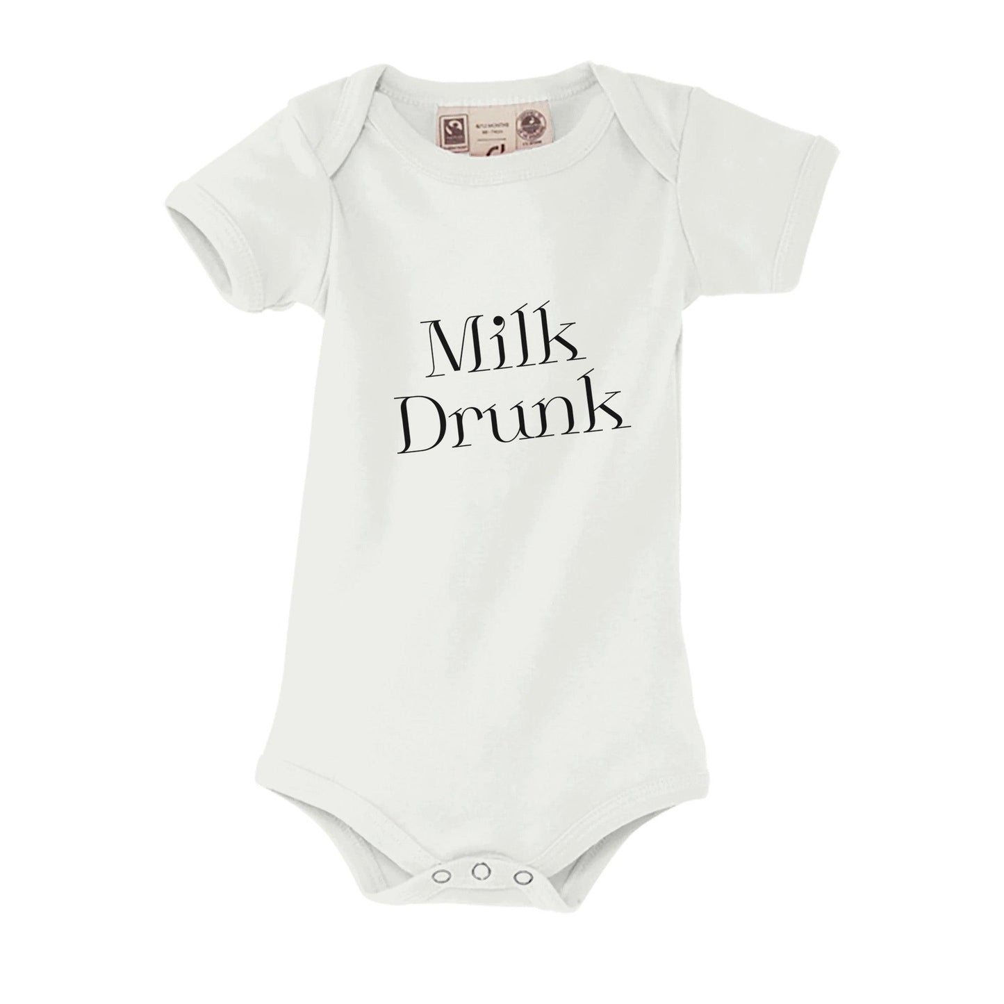 Organic Baby Short Sleeve Bodysuit | SOL'S Organic Bambino 01192 White - Clorbad