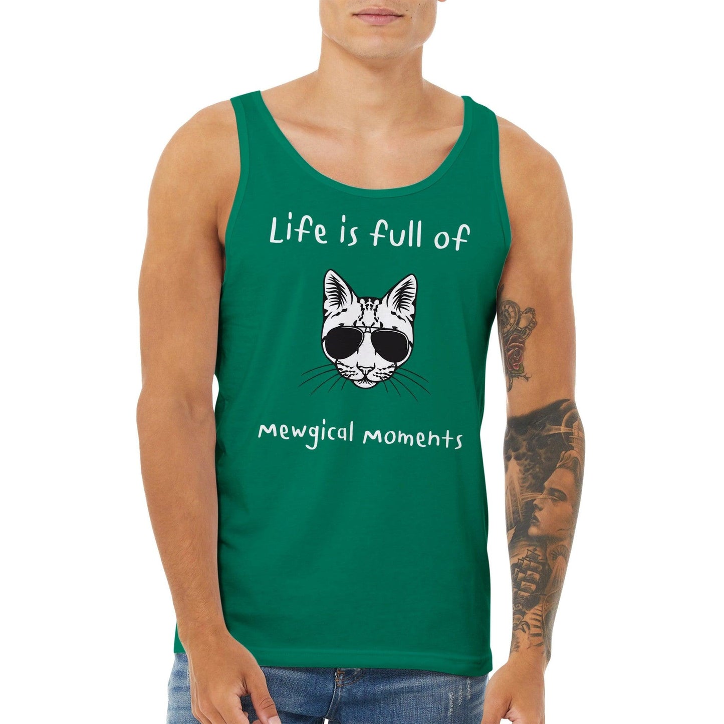 Premium Unisex Tank Top for cat lovers - Clorbad