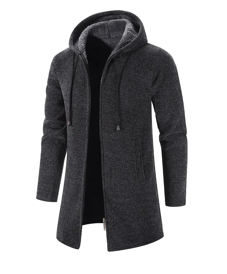 Men's Cashmere Chenille Cardigan - Winter Warmth Coat