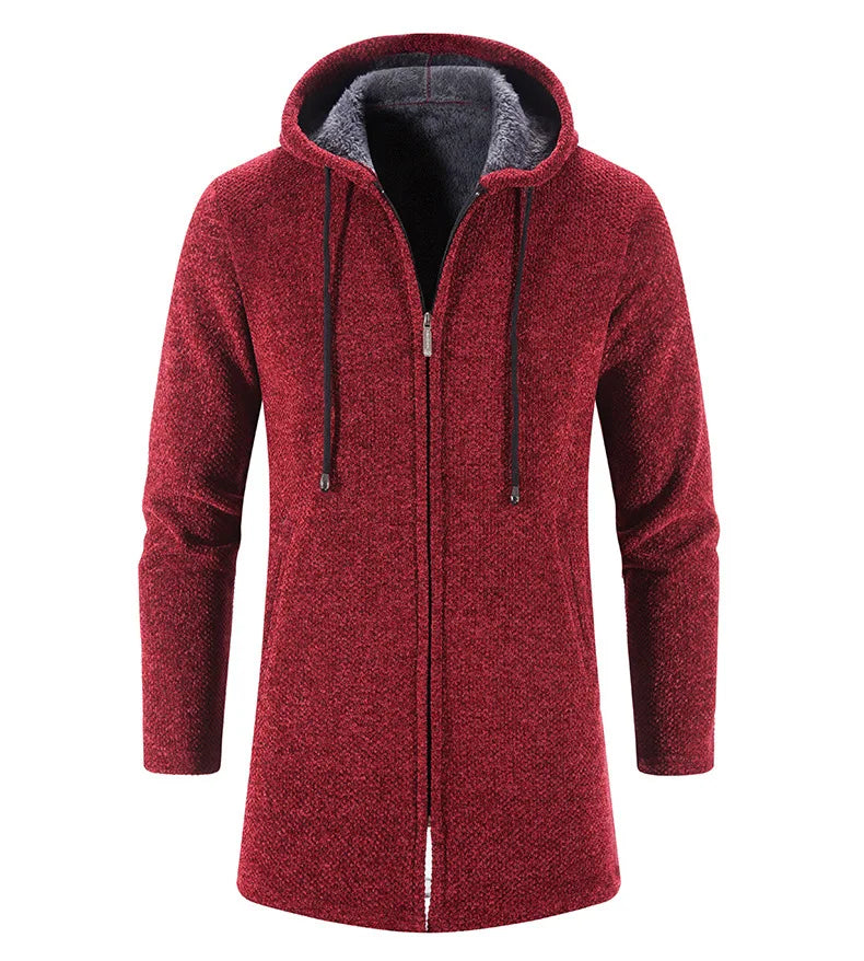 Men's Cashmere Chenille Cardigan - Winter Warmth Coat