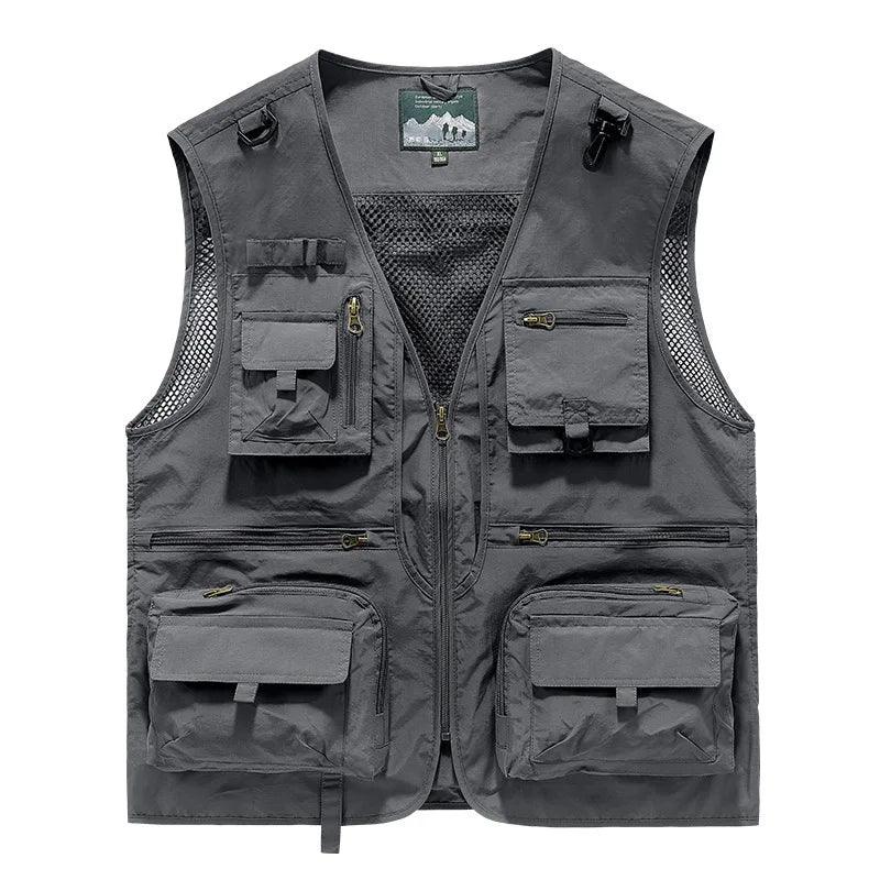 2023 Men's Outdoor Leisure Vest – Multi-Pocket, Breathable Sports Coat with High-Quality Design - Clorbad