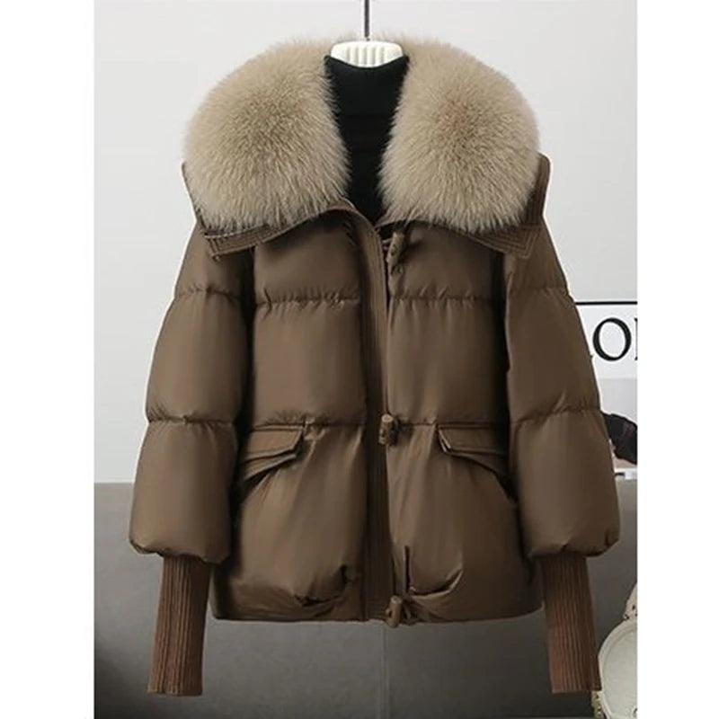 Women's Winter 2025 Fur-Collar Padded Coat – Warm, Stylish, & Windproof - Clorbad