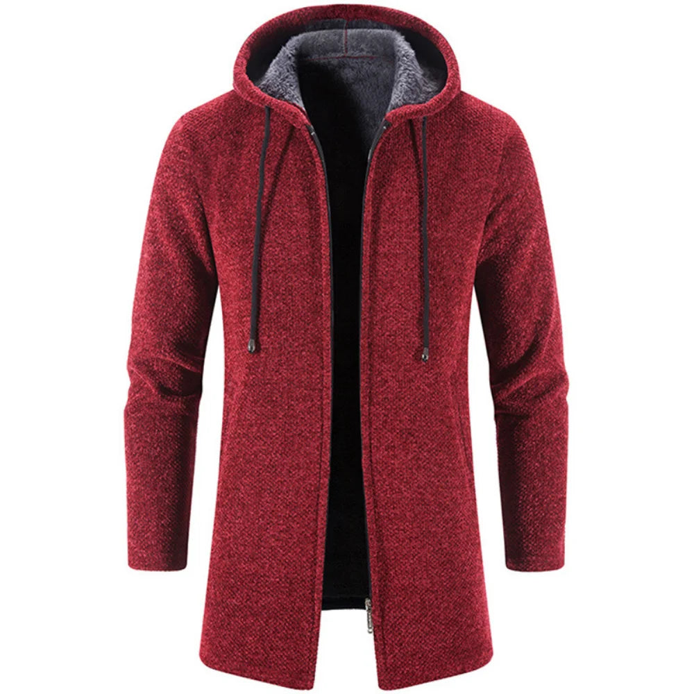 Men's Cashmere Chenille Cardigan - Winter Warmth Coat