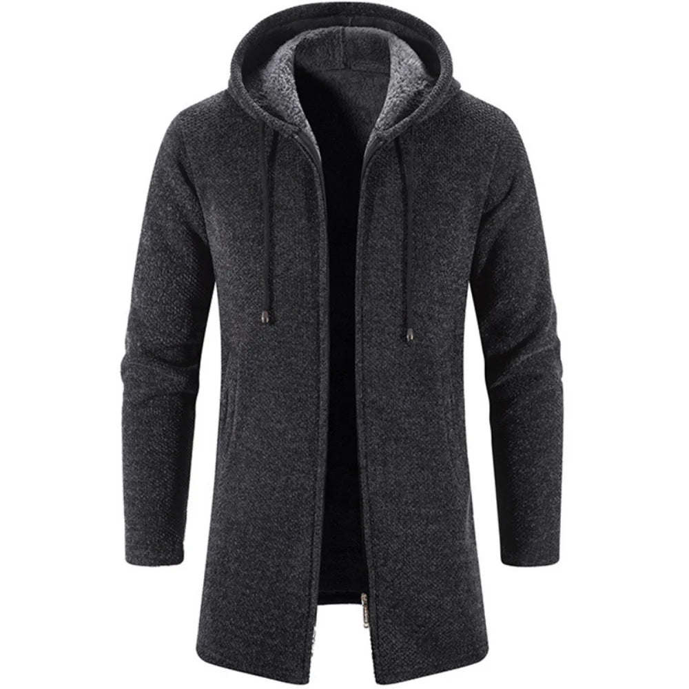 Men's Cashmere Chenille Cardigan - Winter Warmth Coat