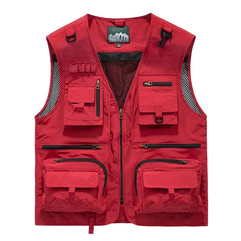 2023 Men's Outdoor Leisure Vest – Multi-Pocket, Breathable Sports Coat with High-Quality Design - Clorbad