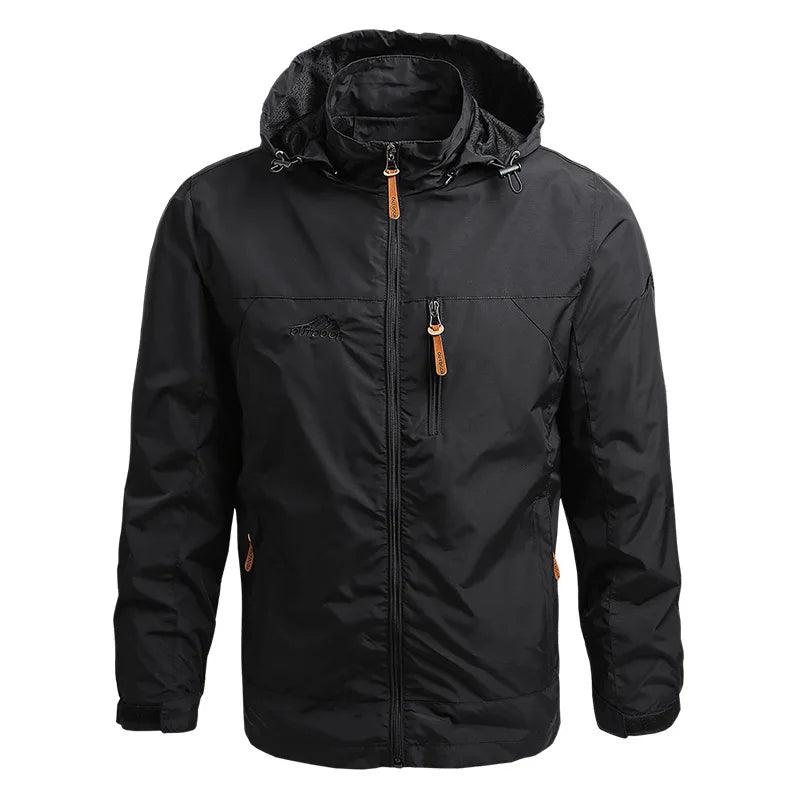 Men's Oversized Autumn & Spring Windbreaker Jacket – Versatile Windshield Coat for Camping, Work, and Casual Wear - Clorbad