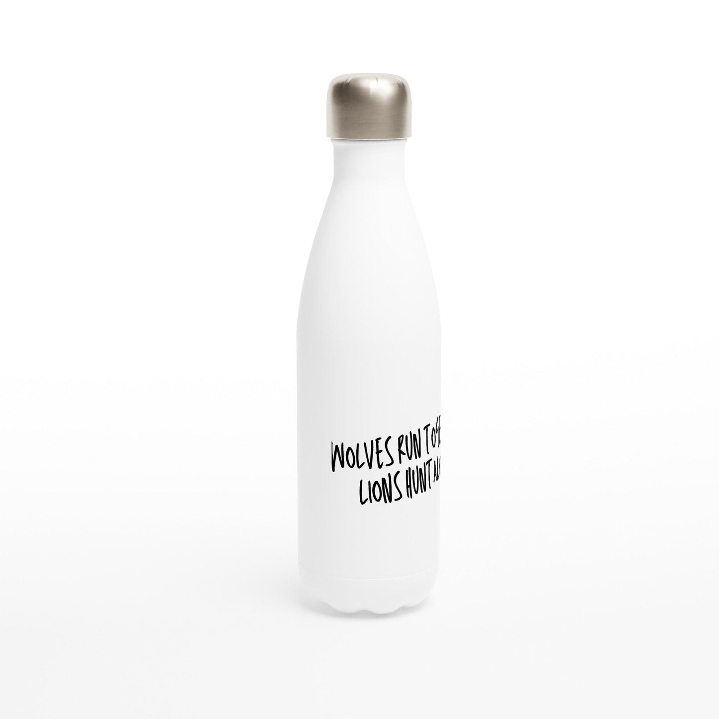 White 17oz Stainless Steel Water Bottle - Clorbad