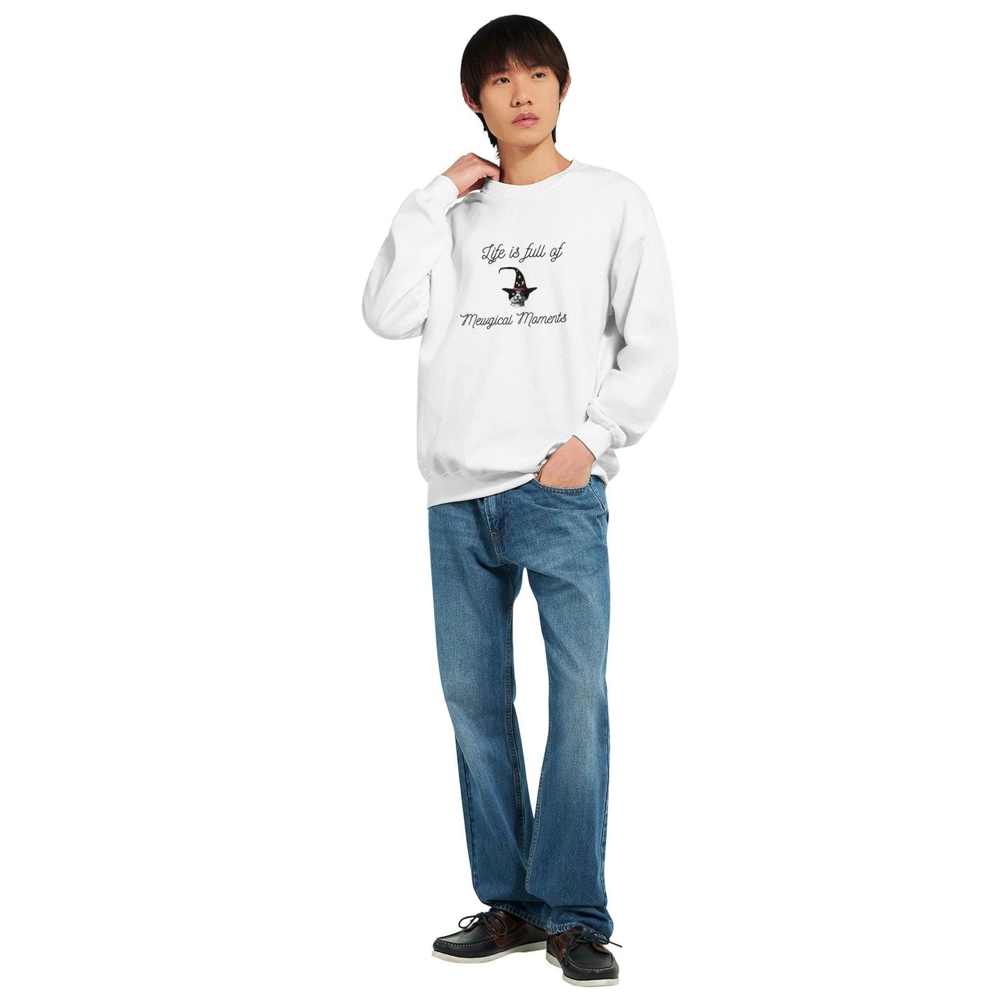 Classic Unisex Crewneck Sweatshirt for cat lovers - Clorbad