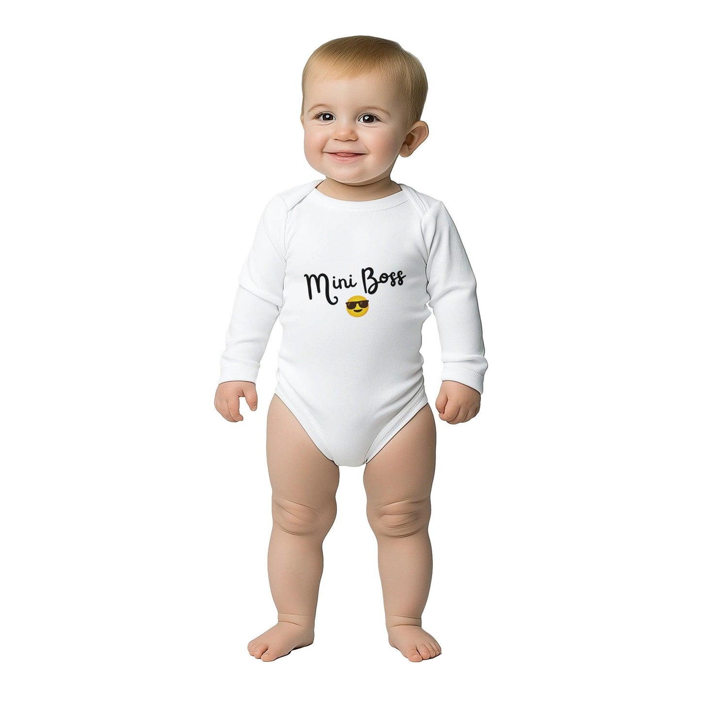 Classic Baby Long Sleeve Bodysuit White - Clorbad